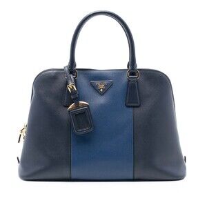 Pre-Loved Prada Medium Bicolor Saffiano Lux Promenade Satchel